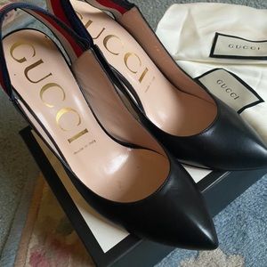 Black Gucci high heels